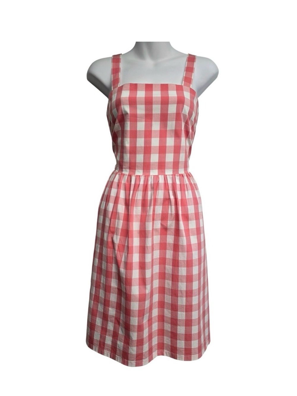 J. Crew Pink & White Gingham Sundress